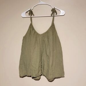 Old Navy Womens Tie-Shoulder Double-Weave Cami Swing Tank Top